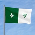 thumbnail image 2 of Aihccy Franco-Ontarian Flag with Brass Grommets Size - 3x5Ft, 2 of 3