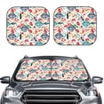 thumbnail image 2 of Zufioo Barbecue Print Folding Car Windshield Sun Visor, Anti-ultraviolet Sun Visor, Suitable for Trucks, Vans Car Accessories-Medium, 2 of 6