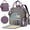 Purple & Gray, variant on Knitting & Crochet Bag - Large Yarn Storage Backpack, Portable Organizer for Knitting , Crochet Hooks & Supplies