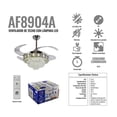 thumbnail image 2 of Ventilador de Techo Megaluz con Lámpara LED AF8904A, 2 of 2