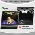 thumbnail image 4 of Xixirimido Mystic Purple Forest Wolf Print SUV Cargo Liner Car Trunk Mat Universal Trim-to-Fit All Weather Cargo Mats for Most Car Model Trunk Liner Floor Mat Cargo Cover, 4 of 7