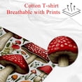 thumbnail image 2 of Mushroom Classic White 100% Cotton T-Shirt for Men - Soft and Comfortable Tee Shirt for Everyday Wear - Available in Multiple Sizes and Styles, 2 of 5