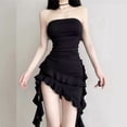 thumbnail image 4 of Vestido elegante y sexy sin tirantes con nuevo dobladillo, 4 of 6