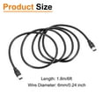 thumbnail image 2 of 1.8M IEEE 1394 Cable, 6 Pin Male to 6  Pin Male 800Mbps Adapter Cable Data Converter for DV, Digital Camera, Black, 2 of 5