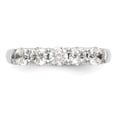 thumbnail image 4 of 14k White Gold Round Diamond Wedding Band Classic Anniversary Ring 1.07 Ct., 4 of 7