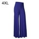 thumbnail image 1 of Pantalones Pantalones de yoga de cintura alta Pantalones de mujer de pierna ancha Ropa deportiva, Azul, 4XL sidaley AP002098-28, 1 of 5