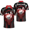 thumbnail image 3 of Personalized Name Bowling Polo Shirts 3D for Men and Women, Bowling Shirt, Bowling Shirts for Men Team Bowling Shirt (Pink, M), 3 of 10