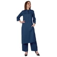 thumbnail image 5 of Bimba Traditional Indian Solid Dress For Women Indian Ethnic Kurta And Pants Palazzo Set, 5 of 7