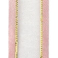 thumbnail image 2 of Gold-Lined Satin Edge Organza Ribbon, Blush, 5/8-Inch, 25-Yard, 2 of 3