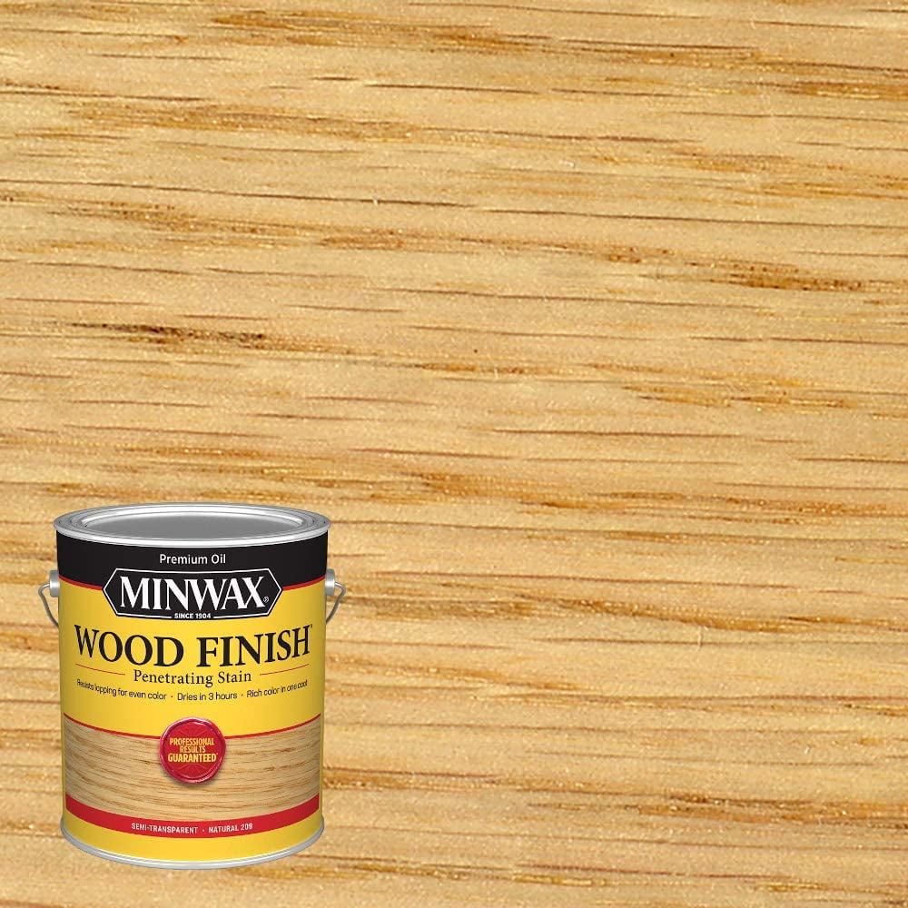Minwax 710700000 Finish Penetrating Interior Wood Stain, Gallon, 250 VOC Natural, 128 Fl Oz