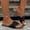Black, variant on Flat Sandals for Women Straw Woven Braided Twist Slip On Slides Comfortable Beach Sandals Slippers for Casual Dressy Summer