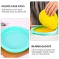 thumbnail image 2 of 4pcs Rainbow Cake Molds Silicone Molds Round Baking Dishes (Green Light Pink), 2 of 8