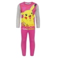 thumbnail image 1 of Pokemon Girls Multicoloured Long Sleeve Long Leg Pyjama Set, 1 of 1