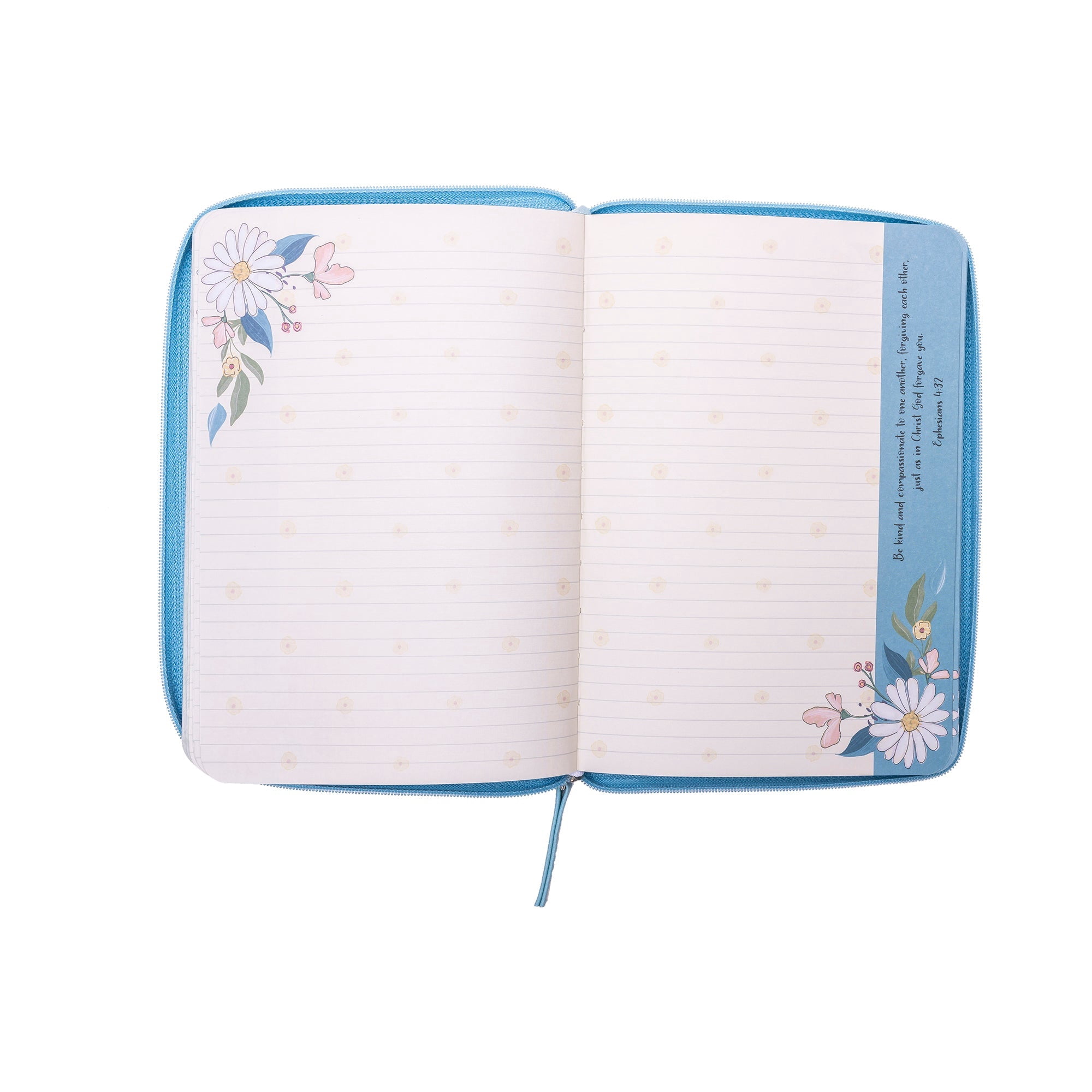 Zippered Faux Leather Journal: Cling to what is Good, Romans 12:9