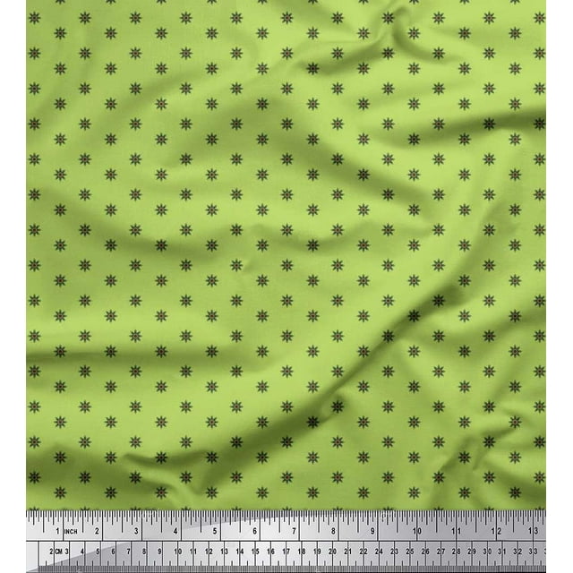 Soimoi Poly Georgette Tissu Imprimé Floral Artistique par la Cour 52 Pouces de Large