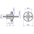 thumbnail image 4 of Juego de 15 tornillos trapezoidales para eje guía de 400 mm, cojinete de riel de guía de eje óptico, soporte de eje de guía lineal, juego de tornillos, 4 of 5