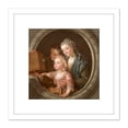thumbnail image 1 of Painting Van Loo The Camera Obscura 8X8 Inch Square Wooden Framed Wall Art Print Picture with Mount, 1 of 4