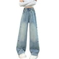 thumbnail image 4 of FDDMis Toddler Jeans Football Pants Girls Black Pants 3 Year Old Girl Clothes 12month Girl 12 to 18 Month Girl Tween Girl Trendy Clothes, Blue 11-12 Years, 4 of 8