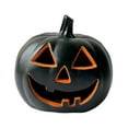 thumbnail image 4 of Estatua de calabaza de Halloween para jardín, centro de mesa, decoración de Halloween, lámpara LED de calabaza para hogar, césped, balcón, interior Negro, 4 of 8