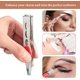 thumbnail image 4 of 4 pinzas para cejas con luz LED, pinzas iluminadas, pinzas con punta inclinada LED, pinzas de acero inoxidable para cejas, herramientas de maquillaje para quitar, 4 of 5