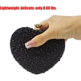 thumbnail image 4 of Cute Heart Shape Clutch Purse Mini Love Heart Rhinestone Wedding Handbag Party Women Purse, 4 of 7
