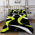 thumbnail image 1 of Erosebridal Geometric Stripe Coverlet Set King,Abstract Artwork Bedding Set,Geometry Lines Decor,Breathable,3 Pieces, 1 of 5