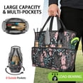 thumbnail image 2 of Garden Tool Bag,Pioneer Flower Floral Print Pattern Garden Tool Organizer,Garden Gifts,Waterproof Multi-Pocket Garden Tool Storage 11.8x5.5x11.4 Inch(Tools NOT Included), 2 of 6