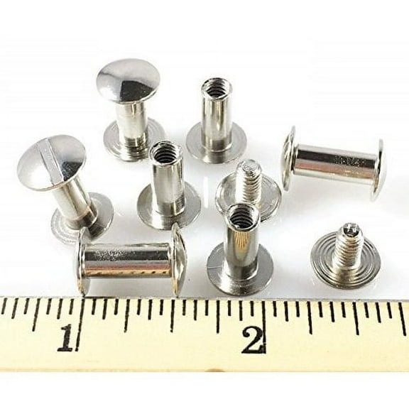 Chicago Screws 1/2" Plain 100 Pcs Np Silver