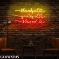 thumbnail image 3 of Glowneon Thankful Grateful Blessed Led Sign, Fall Thanksgiving Decor, 3 of 5