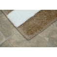 thumbnail image 5 of Garland Rug Beach Stripe Washable Bath Rug Set, 2 Piece Set (17"x24" Bath Rug, & 21"x34" Bath Rug) Tan/White, 5 of 5