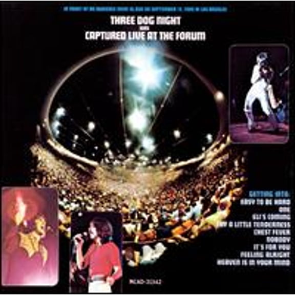 Pre-Owned Captured Live at the Forum (CD 0076743134227) by Three Dog Night
