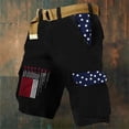thumbnail image 2 of DIOAZUD Mens Patriotic Cargo Shorts American Flag Print Shorts with Multi Pockets Lightweight Outdoor Casual Wear, 2 of 7
