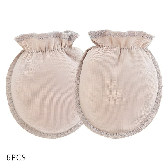TELOLY 6Pcs Baby Mittens,Thoughtful Design Baby Mittens Newborn,Protective Effect Baby Mittens 0-6 Months,Style1