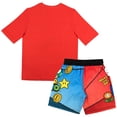 thumbnail image 6 of Nintendo Super Mario Bros Boys Swim Wear Rash Guard Set Super Mario 2 Piece Set Boys Swimsuit Boys Rash Guard Boy Swim Trunks (Sizes 5-6), 6 of 10