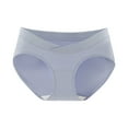 thumbnail image 2 of Plus Size Panties Women's Lace Abdomen Mid-Rise Waist and Hip Lift Comfortable Body Breathable Underwear Briefs Purple L, 2 of 4