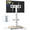 White, variant on TAVR Furniture Rolling TV Stand with Power Outlet Cart up to 88lbs for 32-70" Flat/Curved TVs, Quiet Rolling Rollers, Height-Adjustable Shelf