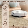 thumbnail image 6 of Design&I 9'x12' Washable Area Rug Sleek Flatweave Pet Friendly Farmhouse Ornamental Flourish Antique Inspired Symmetrical Design for Master Suite, Under Bed, 6 of 7