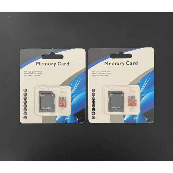 2 Pack x 1 TB Micro SD Memory Card with Adapter, SD Memory Card Compatible with Electronics, Universal Type Memory Card