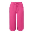 thumbnail image 5 of Glisme Womens Pants Fashion Straight Leg Casual Pants High Waist Sports Loose Pants Trend Trousers pink, 5 of 5