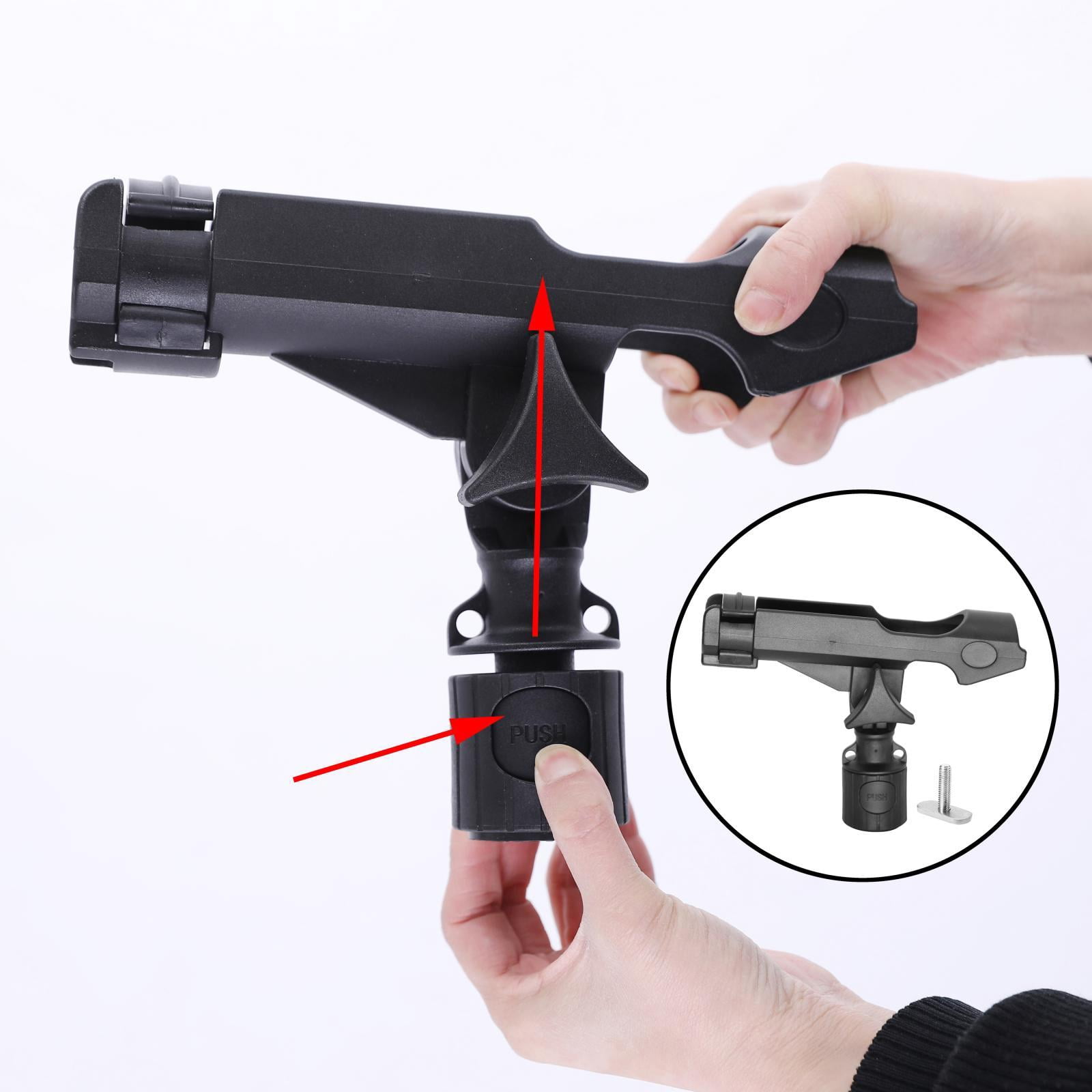 Miulika Fishing Rod Bracket Holder Rack Adjustable Removable Kayak Boat Support Boat Fishing Accessories Pole Bracket for Fishing Beach Fishing River Fishing