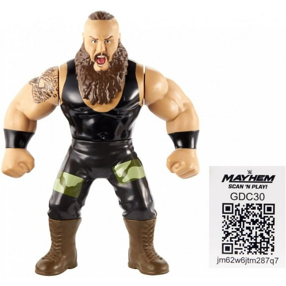 WWE Retro App Braun Strowman 4.5-inch Scale Collectible Action Figure