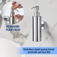 thumbnail image 5 of Dispensador de jabón montado en la pared Dispensador de jabón de montaje en pared Dispensador de jabón con espejo de acero inoxidable para baño, 5 of 5