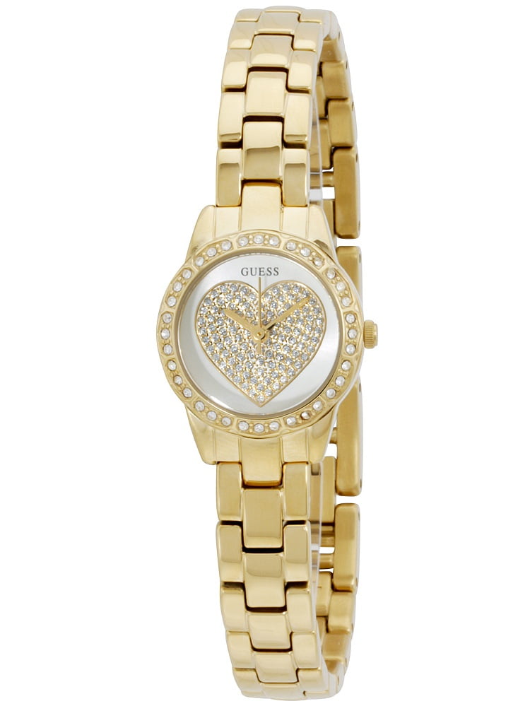 GUESS W0730L2 Ladies Dress Watch Stainless Steel Gold-Tone Crystal ...