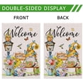thumbnail image 4 of Spring Flag 28 X 40 Double Sided, Large Gnome Welcome Garden Flag for Outdoor, Decorative House Flag, Spring Summer Burlap Garden Gnome Decor, Farmhouse Seasonal Spring Garden Flag for Yard Outside, 4 of 6