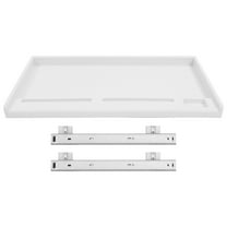 FRCOLOR  Keyboard Tray Mounted Adjustable Riser Keyboards Office White
