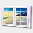 thumbnail image 2 of Closed Window to Ocean Sunset - Oversized Landscape Wall Art Print, 2 of 3