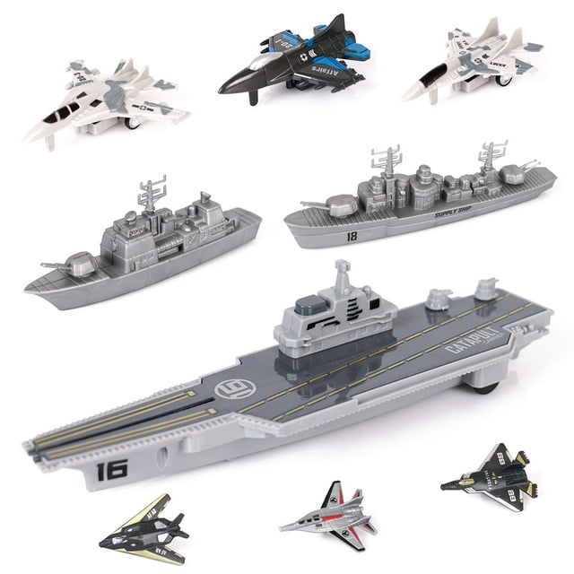 Portaaviones Militar Crelloci con Aviones de Combate
