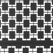 36x74 Metal Privacy Screen Outdoor, 6.2ft Tall Freestanding Decorative Fence Panel - Black Grid Style Patio Divider for Garden, Balcony, Backyard, Terrace - Heavy Duty Weatherproof Steel