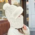 thumbnail image 2 of Womens Mens Winter Hat And Scarf In One Windproof Cold Proof And Warm Headpiece. Hat, 2 of 4