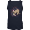 thumbnail image 1 of 4th Of July Sloth Patriotic Cute Fireworks Mens Tank Top Navy 2XL, 1 of 1